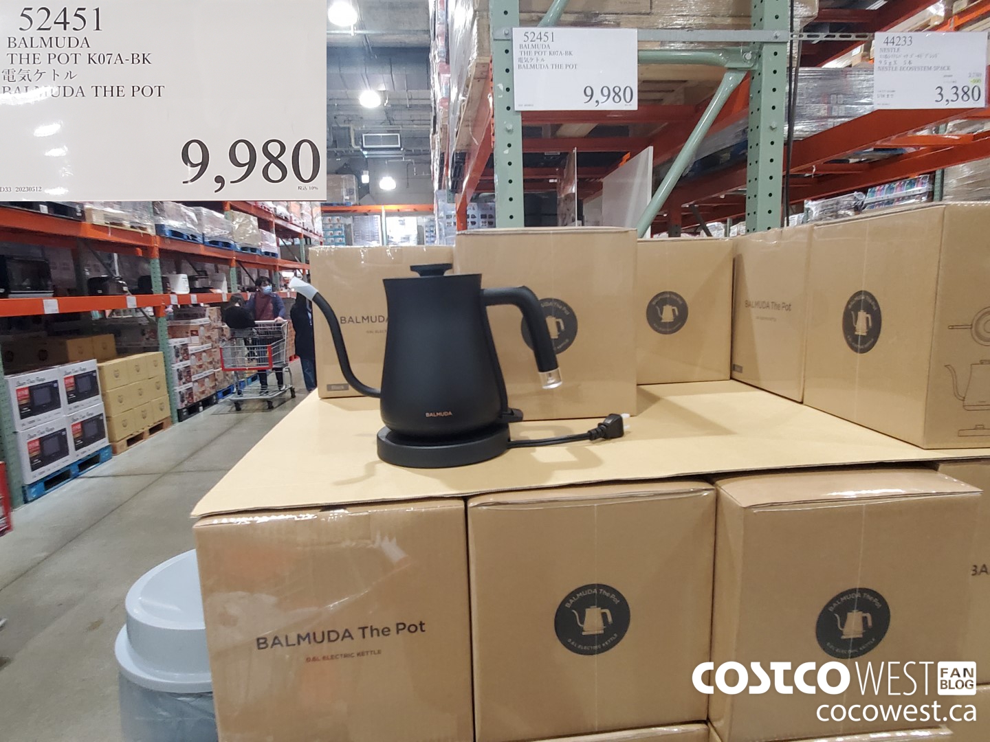 52451 BALMUDA THE POT K07A-BK $9980.00