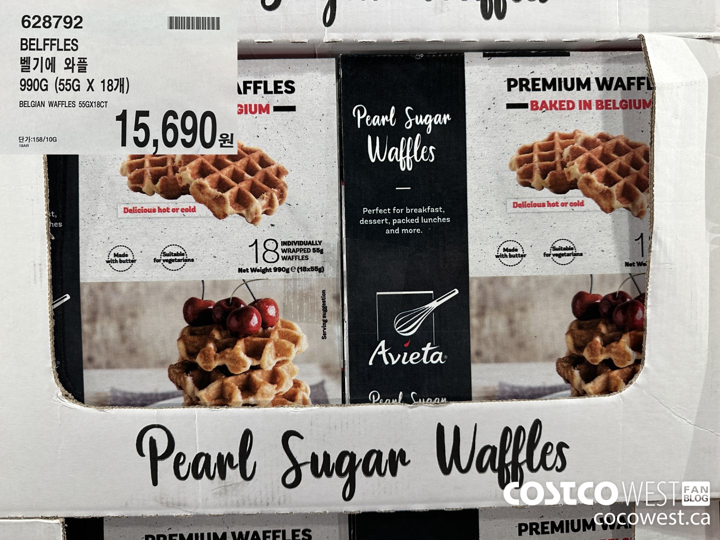 628792 BELFFLES BELGIAN WAFFLES 55G X 18CT $15690.00