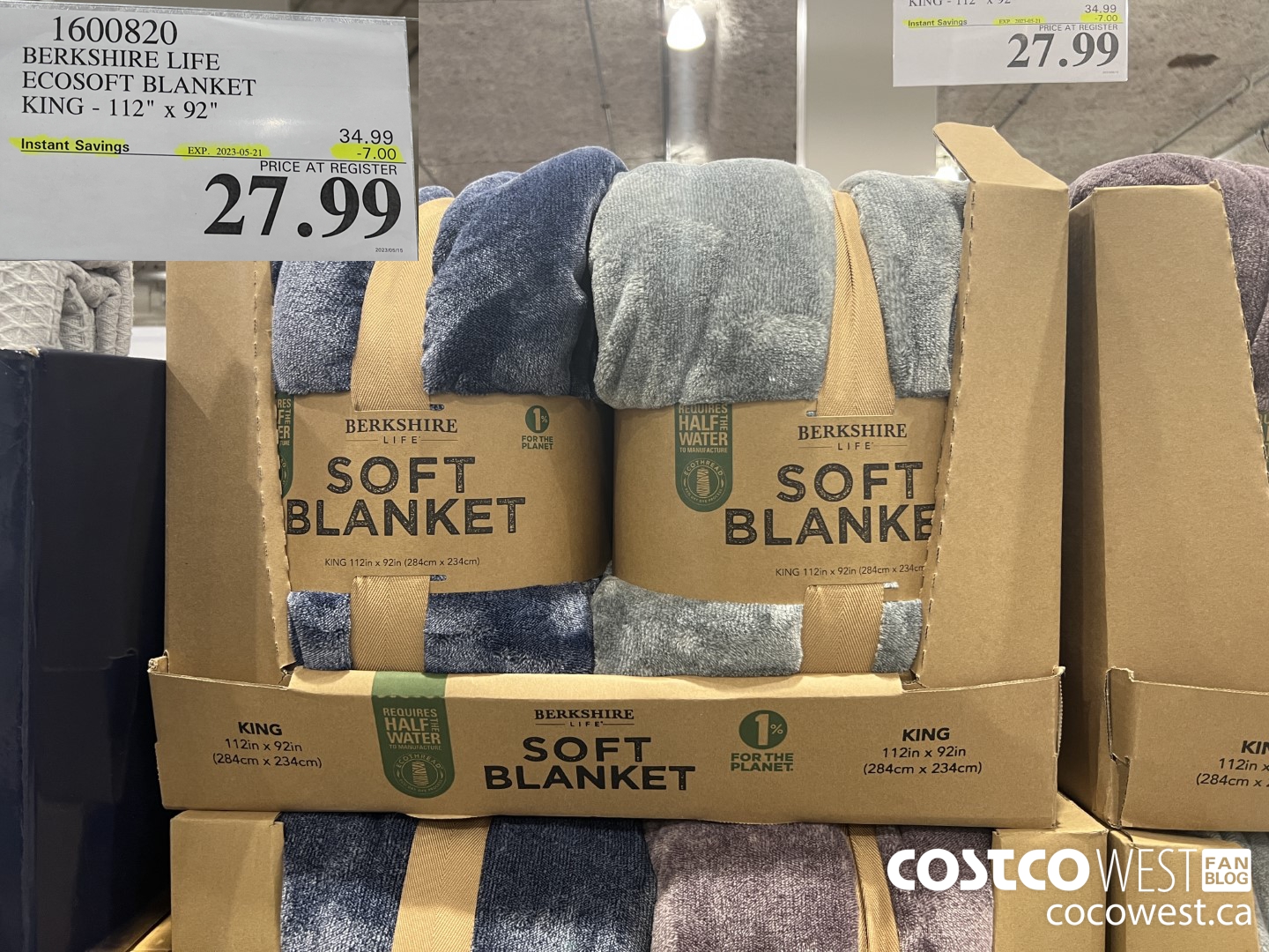 1600820 BERKSHIRE LIFE ECOSOFT BLANKET KING 112