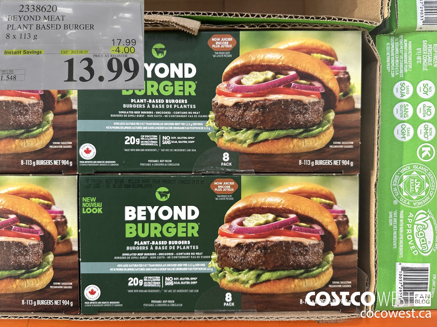 2338620 BEYOND MEAT PLANT BASED BURGER 8 x 113 g ($4.00 INSTANT SAVINGS EXPIRES ON 2023-06-25) $13.99