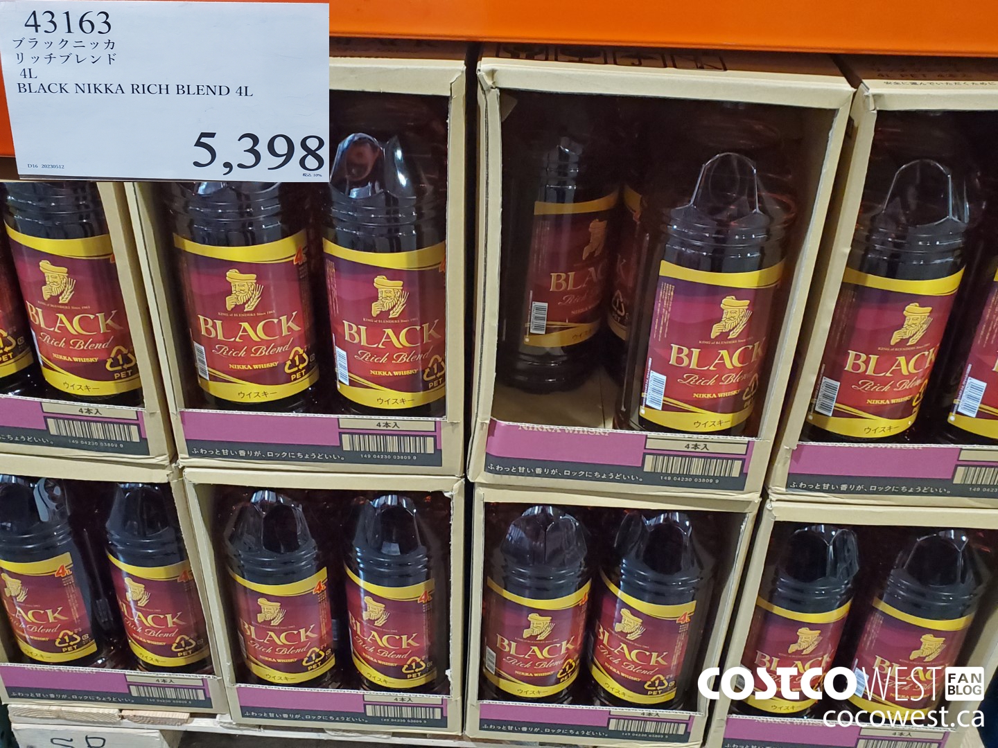 43163 BLACK NIKKA RICH BLEND 4L $5398.00