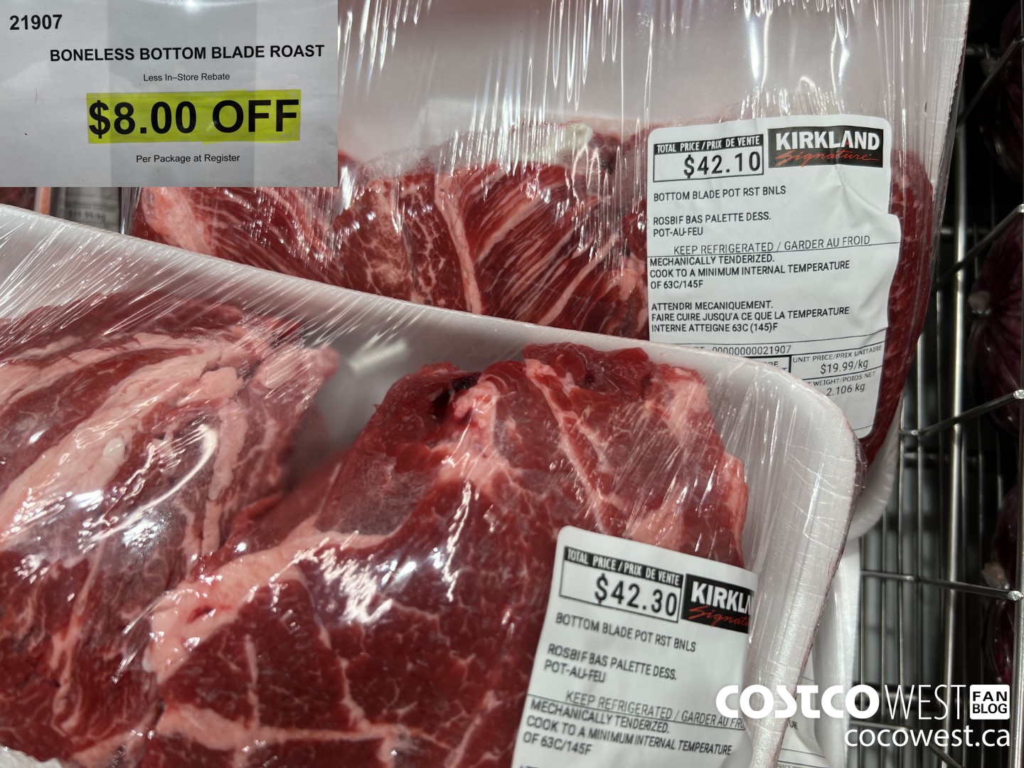 21907 BONELESS BOTTOM BLADE ROAST ($8.00 INSTANT SAVINGS)