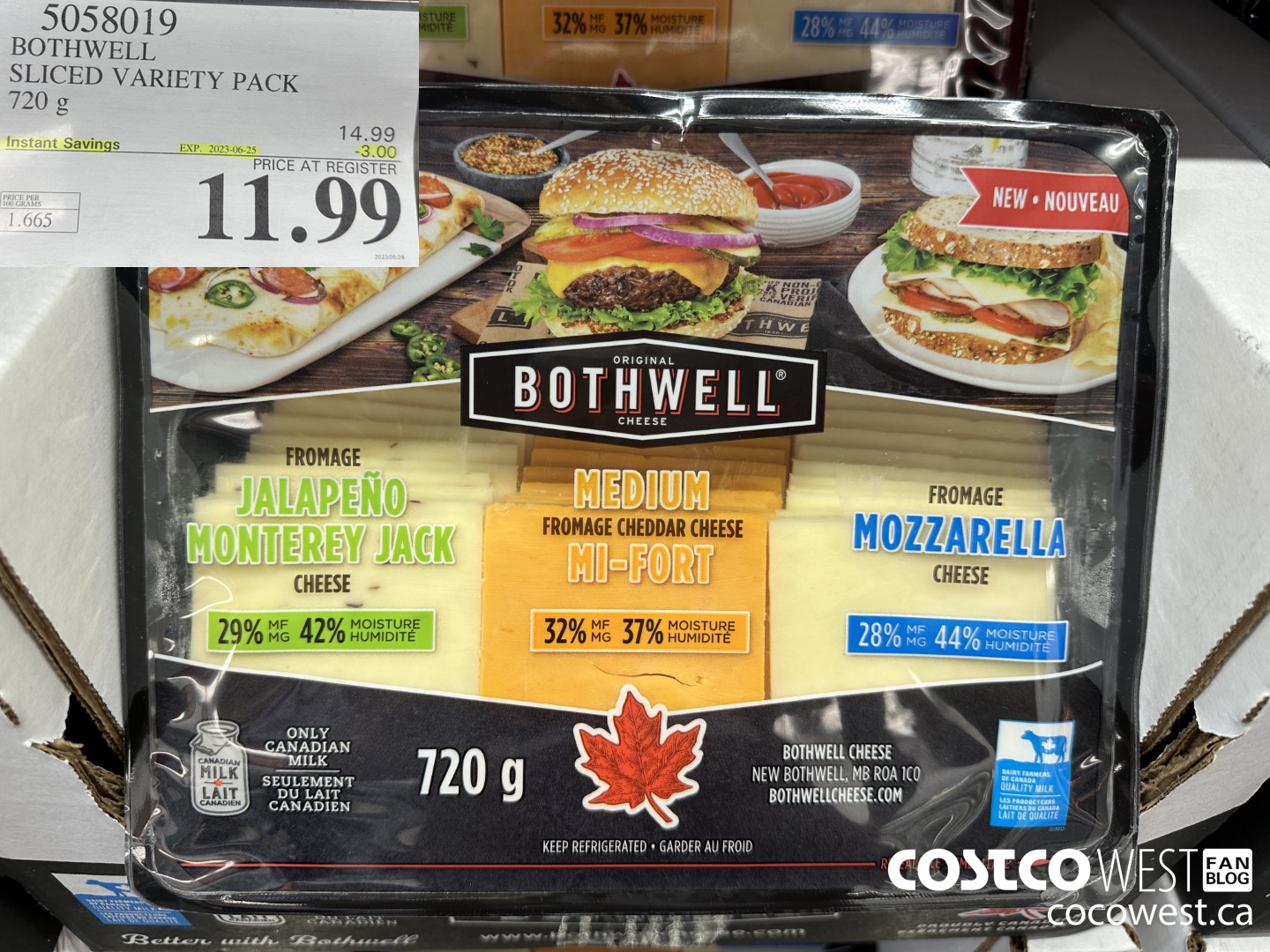 5058019 BOTHWELL SLICED VARIETY PACK 720 g ($3.00 INSTANT SAVINGS EXPIRES ON 2023-06-25) $11.99