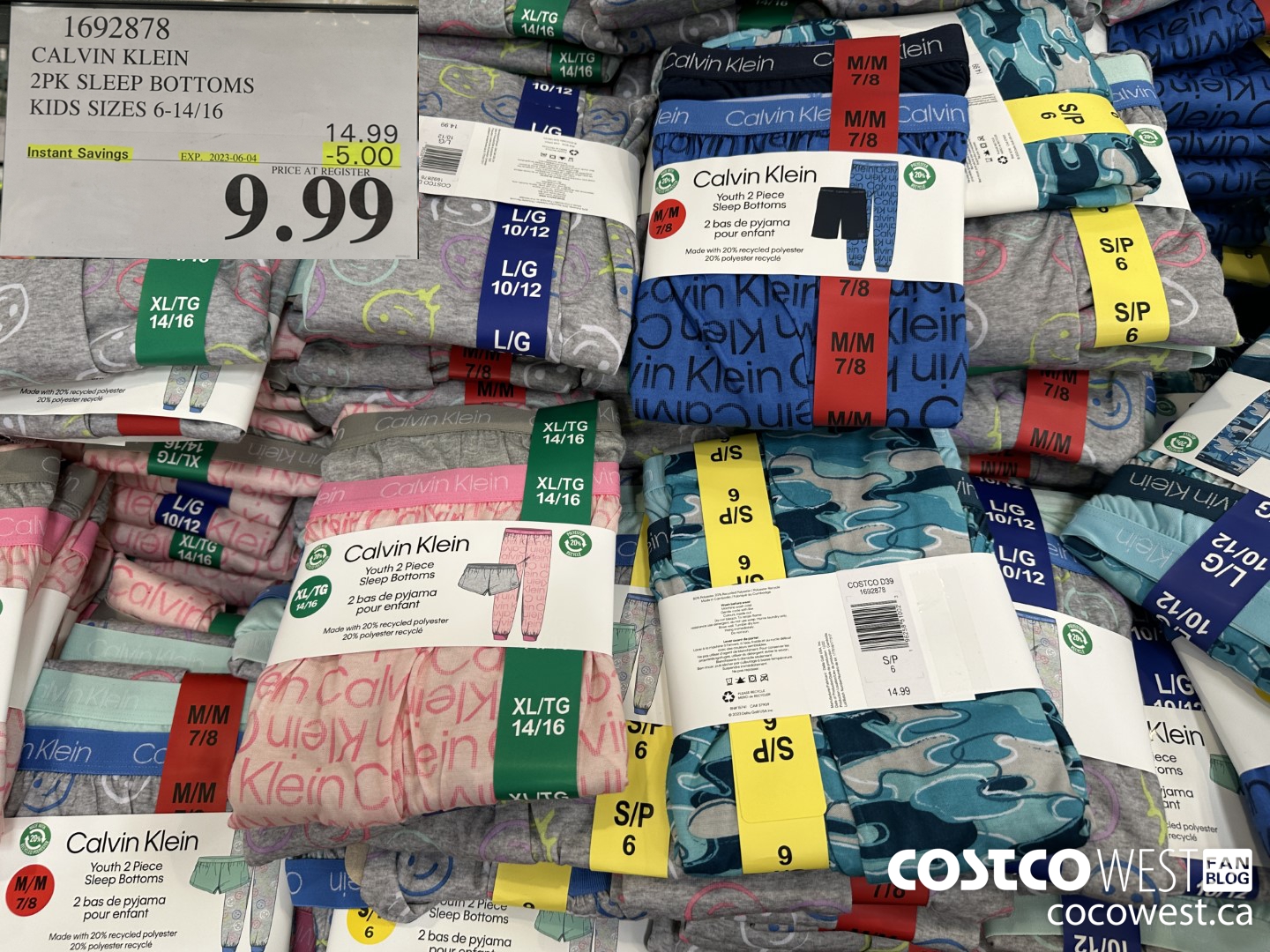 1692878 CALVIN KLEIN 2PK SLEEP BOTTOMS KIDS SIZES 6-14/16 ($5.00 INSTANT SAVINGS EXPIRES ON 2023-06-04) $9.99