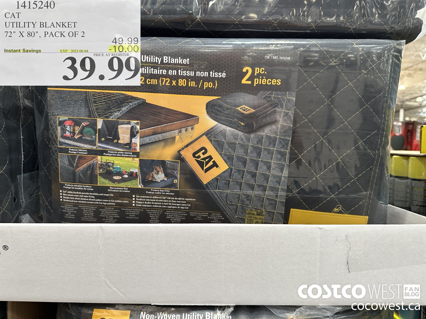 1415240 CAT UTILITY BLANKET 72