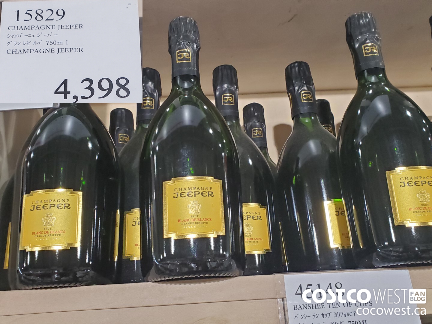 15829 CHAMPAGNE JEEPER 750ML $4398.00