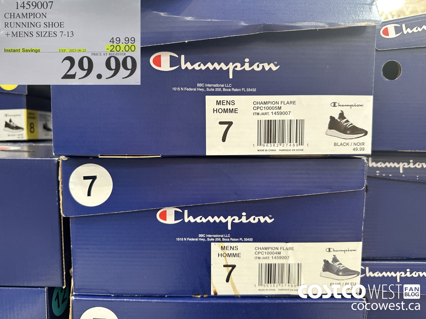 1459007 CHAMPION RUNNING SHOES MENS SIZES 7-13 ($20.00 INSTANT SAVINGS EXPIRES ON 2023-06-25) $29.99
