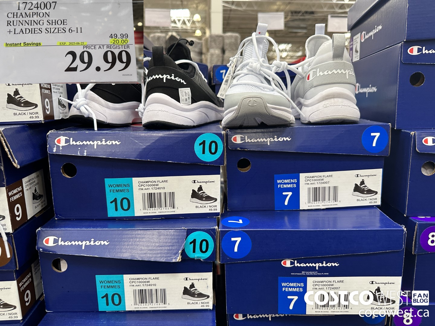 1724007 CHAMPION RUNNING SHOE LADIES SIZES 6-11 ($20.00 INSTANT SAVINGS EXPIRES ON 2023-06-25) $29.99