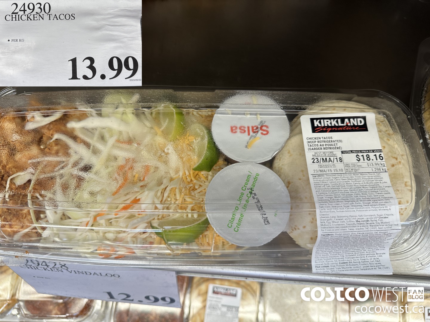 24930 CHICKEN TACOS $13.99