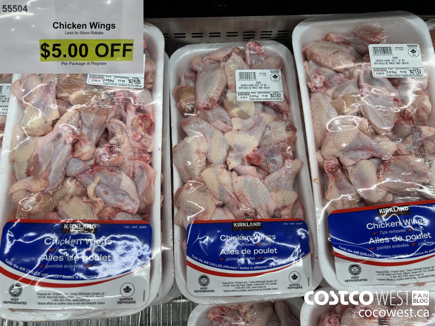55504 CHICKEN WINGS ($5.00 INSTANT SAVINGS)