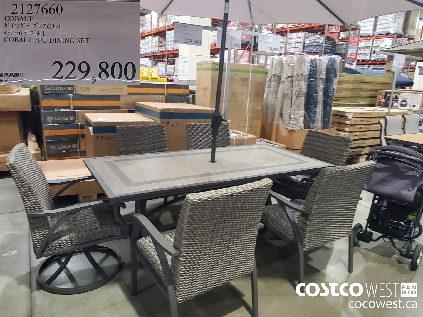 2127660 COBALT 7PC DINING SET $229800.00