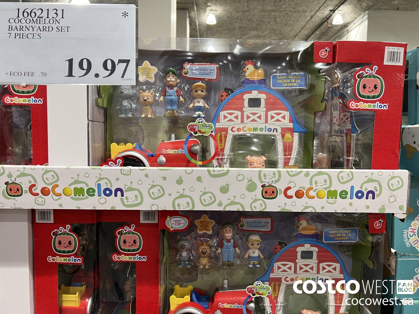 1662131 COCOMELON BARNYARD SET 7 PIECES $19.97