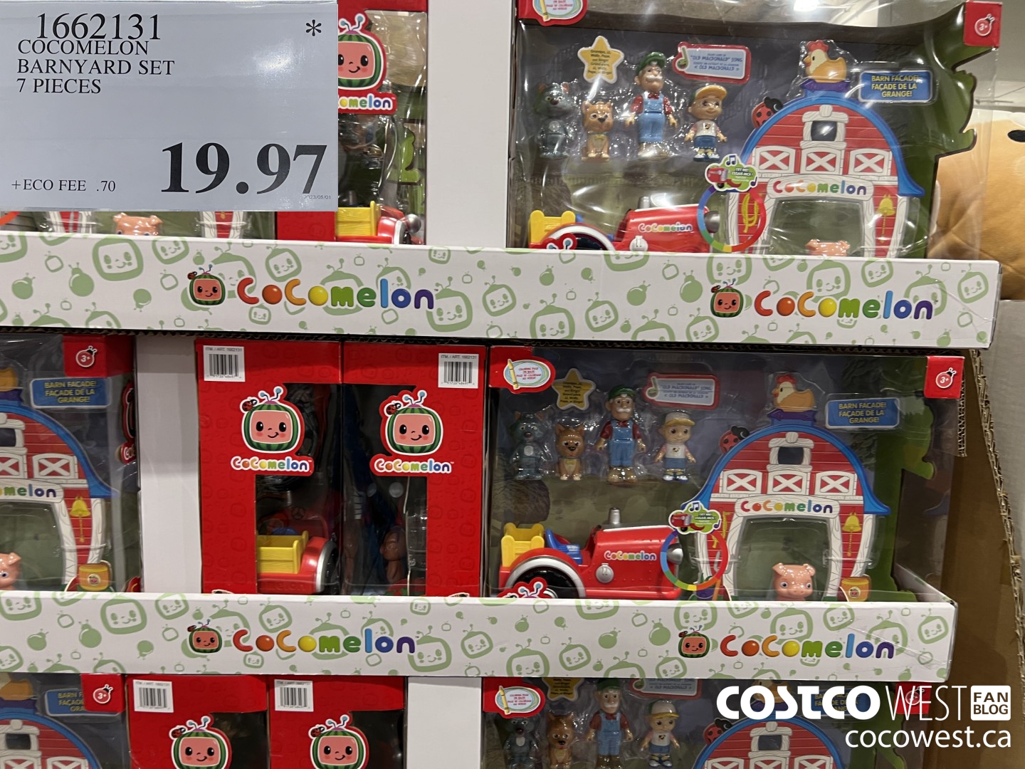 1662131 COCOMELON BARNYARD SET 7 PIECES $19.97