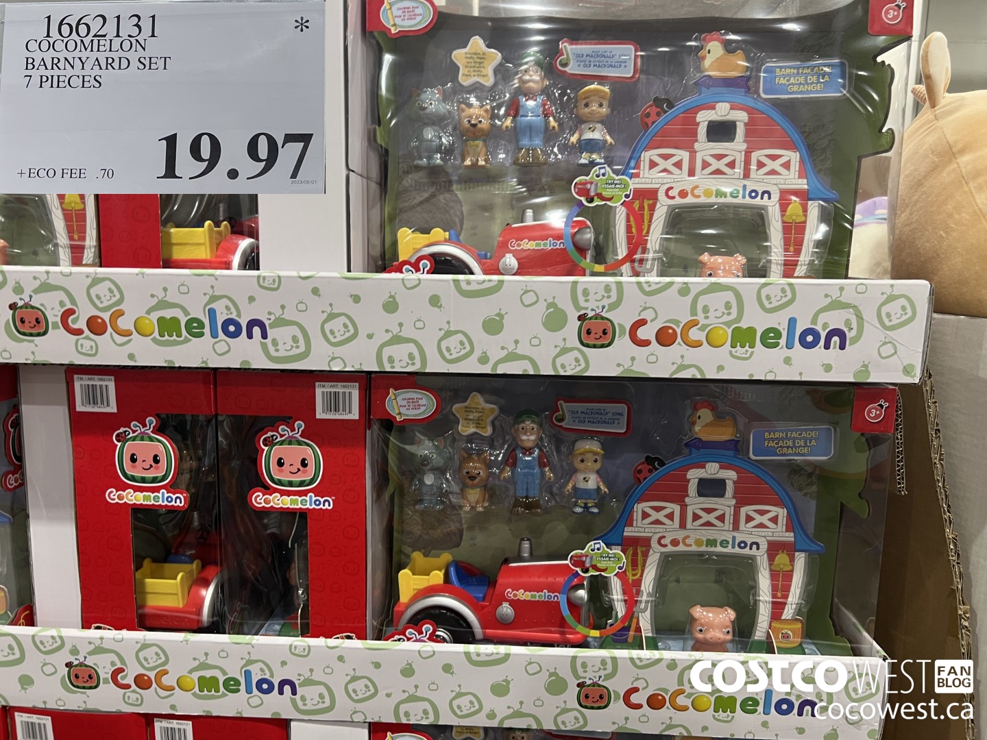 1662131 COCOMELON BARNYARD SET 7 PIECES $19.97