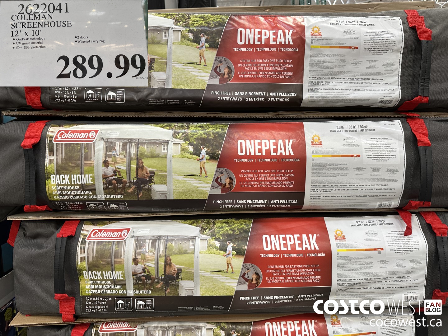 2622041 COLEMAN SCREENHOUSE 12' x 10' $289.99