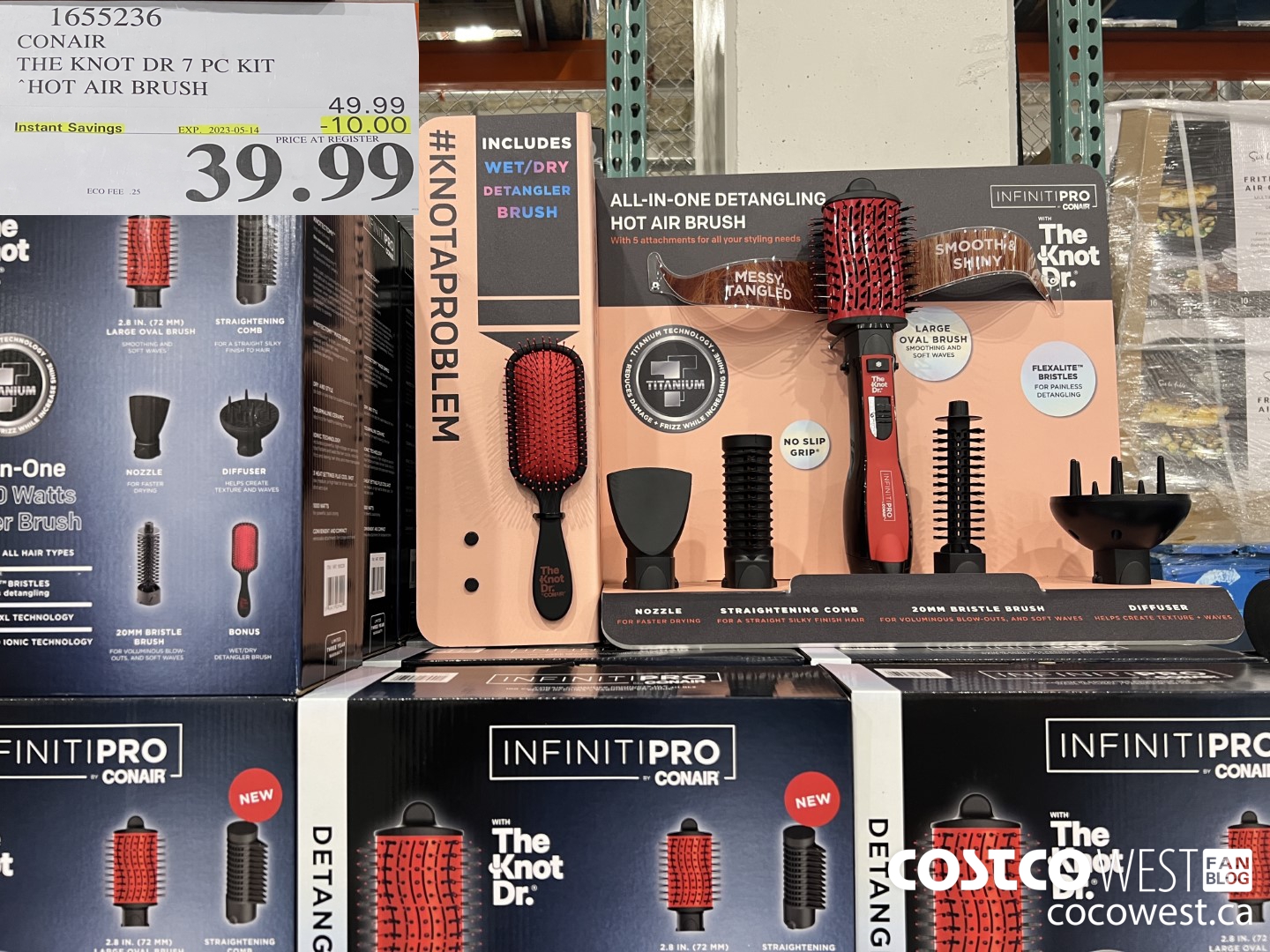 1655236 CONAIR THE KNOT DR 6 PC KIT HOT AIR BRUSH ($10.00 INSTANT SAVINGS EXPIRES ON 2023-05-14) $39.99