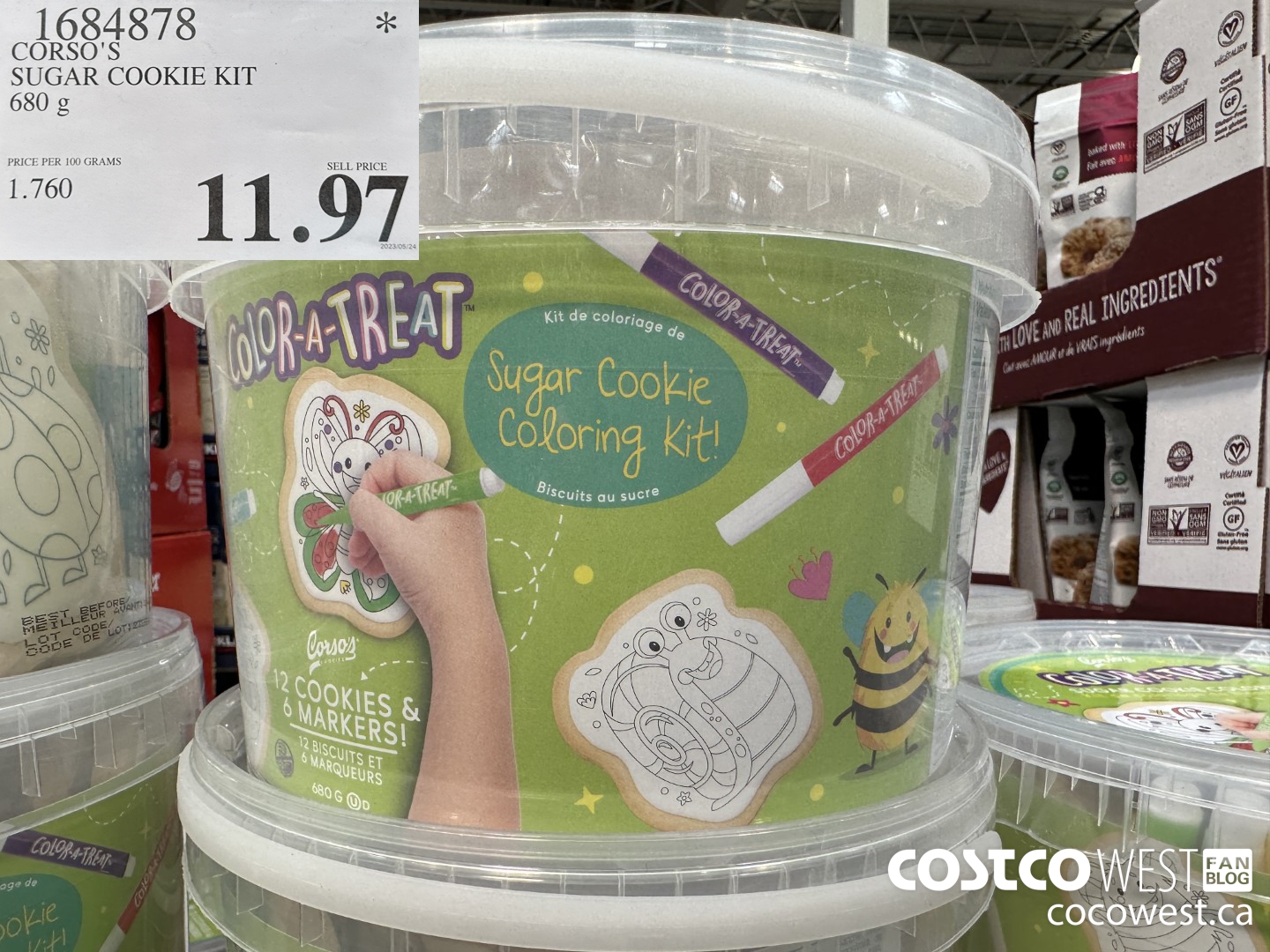 1684878 CORSO'S SUGAR COOKIE KIT 680 G $11.97