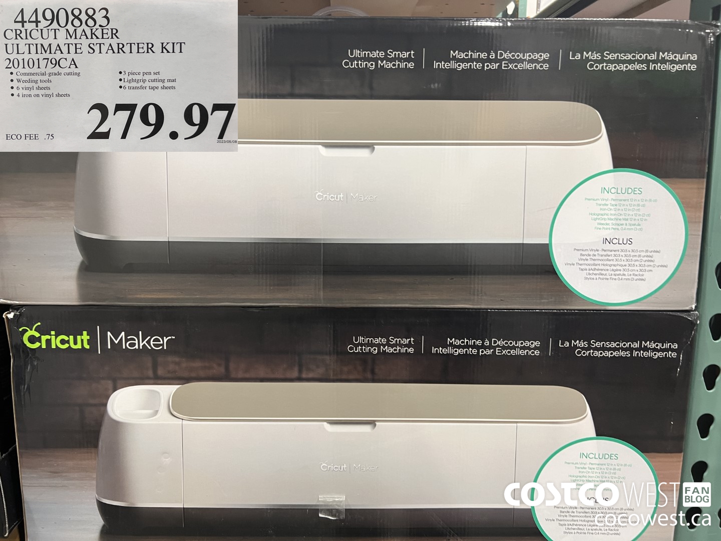 4490883 CRICUT MAKER ULTIMATE STARTER KIT 2010179CA $279.97