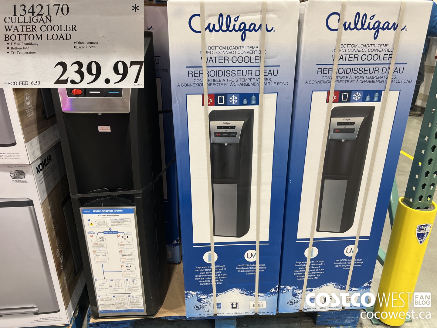 1342170 CULLIGAN WATER COOLER BOTTOM LOAD $239.97
