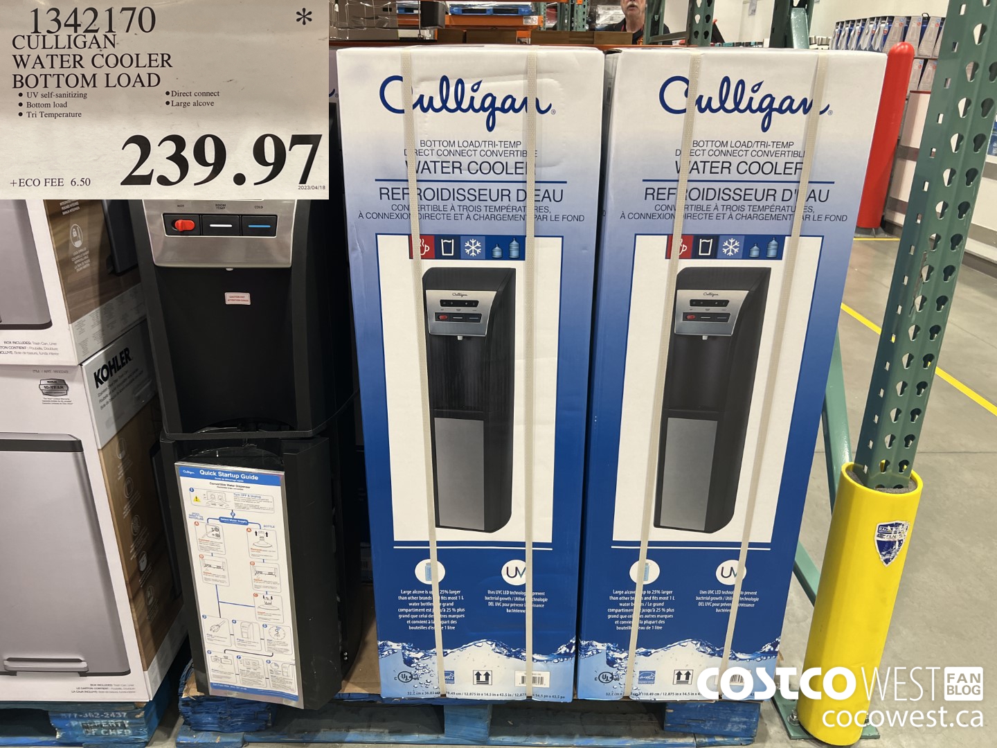 1342170 CULLIGAN WATER COOLER BOTTOM LOAD $239.97