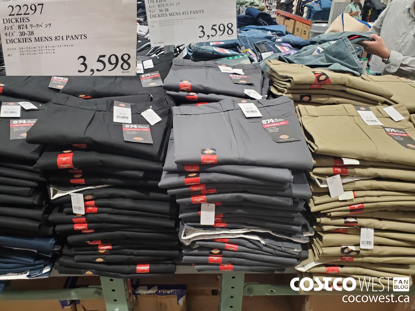 22297 DICKIES MENS 874 PANTS 30-38 $3598.00