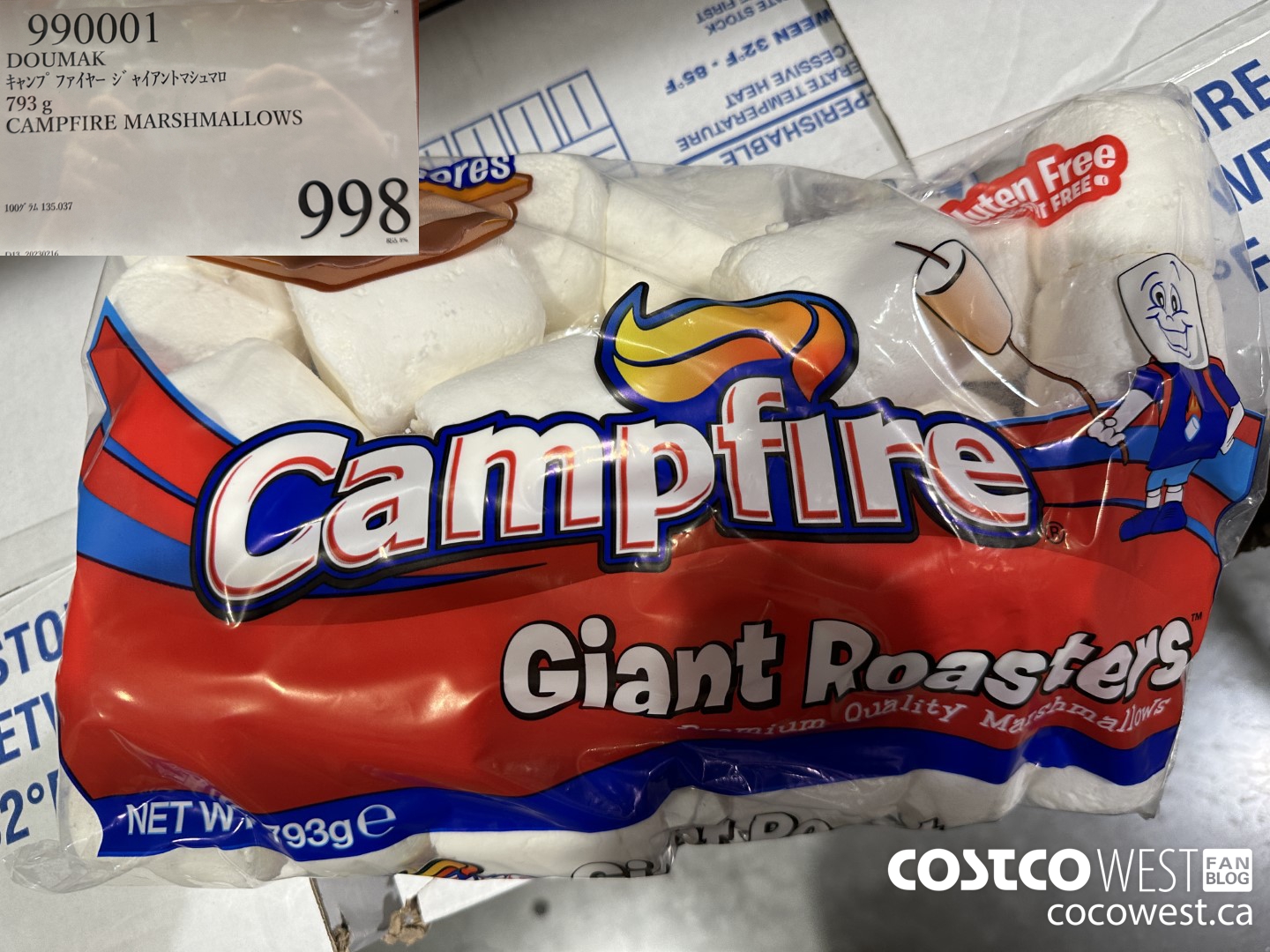 990001 DOUMAK CAMPFIRE MARSHMALOWS 793G $998.00