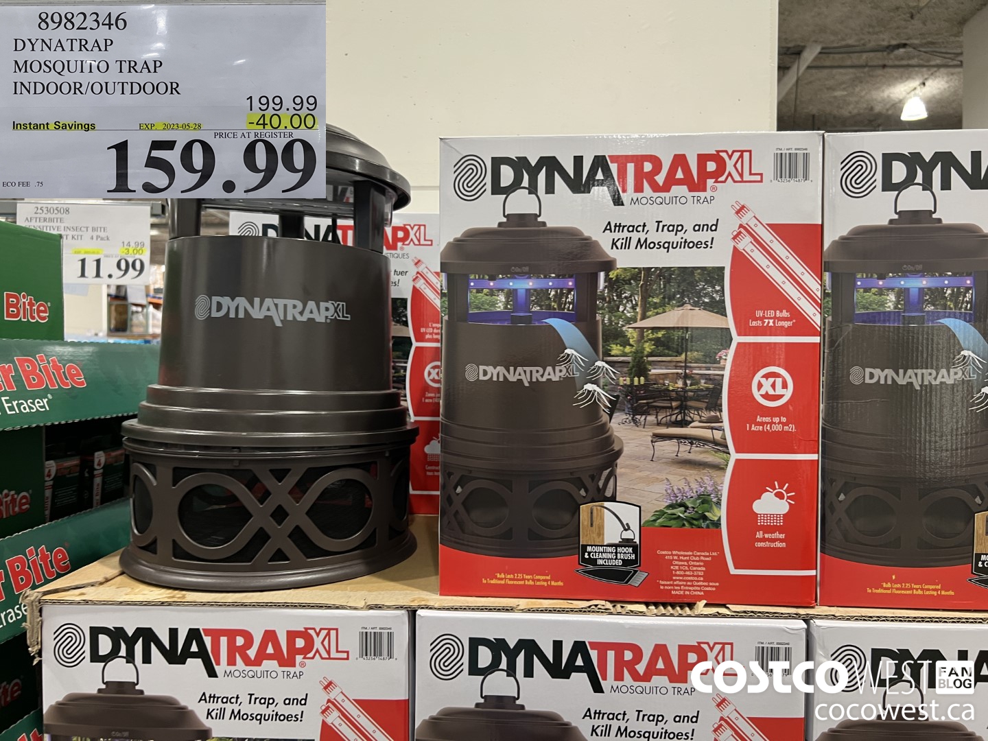 8982346 DYNATRAP MOSQUITO TRAP INDOOR/OUTDOOR ($40.00 INSTANT SAVINGS EXPIRES ON 2023-05-28) $159.99