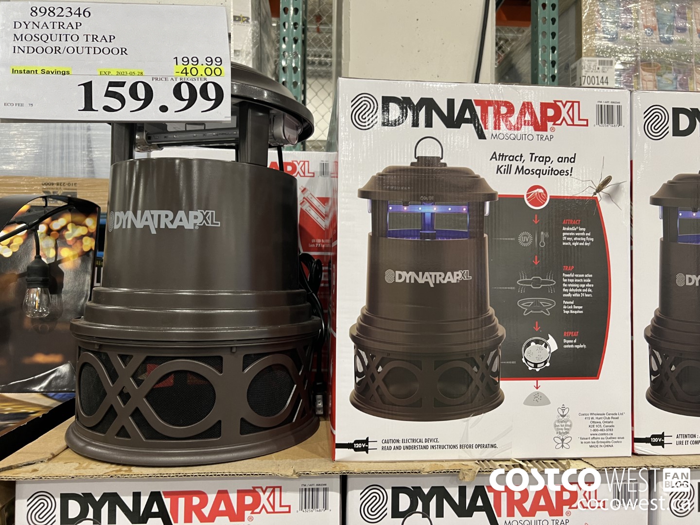8982346 DYNATRAP MOSQUITO TRAP INDOOR/OUTDOOR ($40.00 INSTANT SAVINGS EXPIRES ON 2023-05-28) $159.99