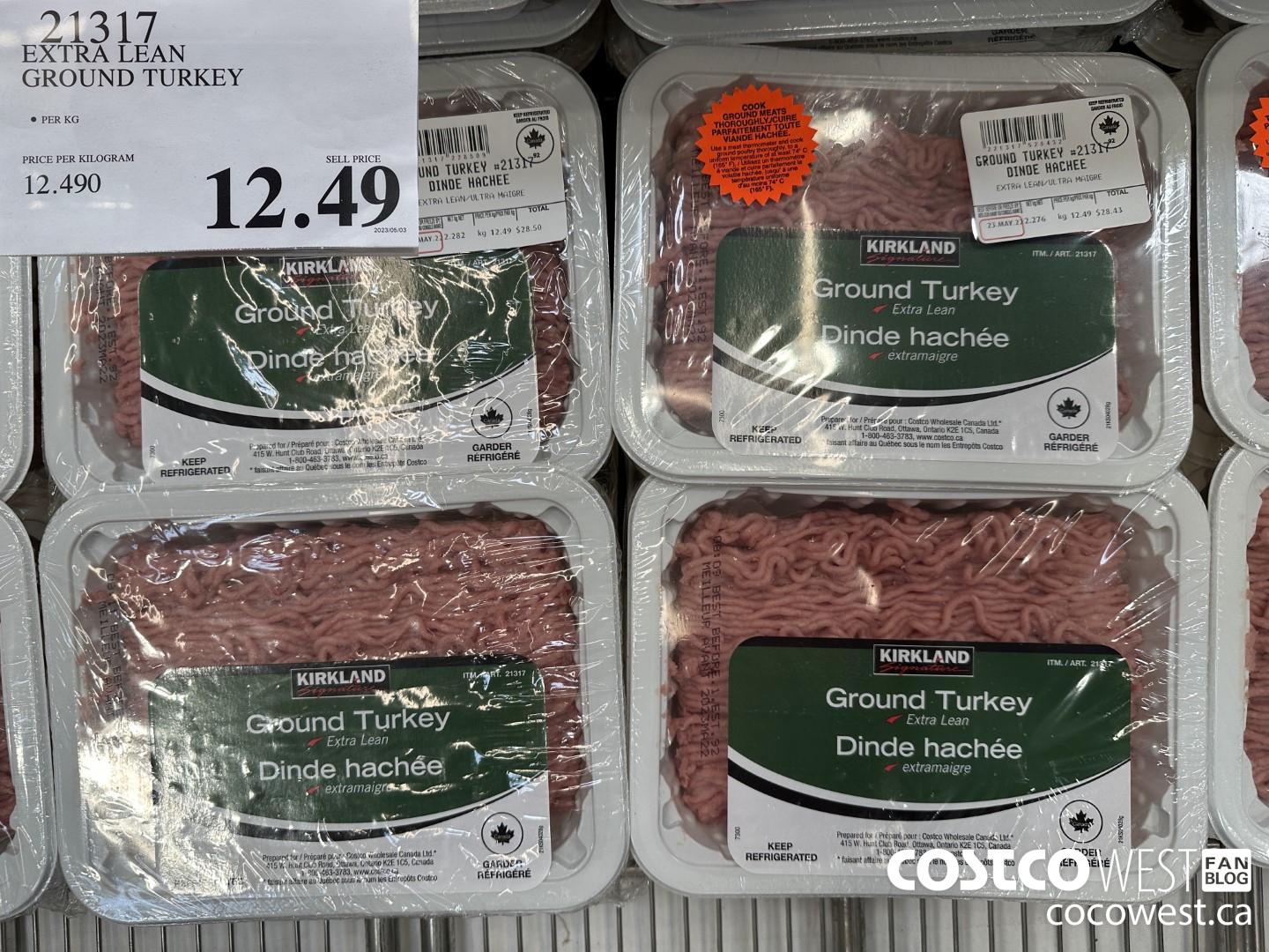21317 EXTRA LEAN GROUND TURKEY $12.49