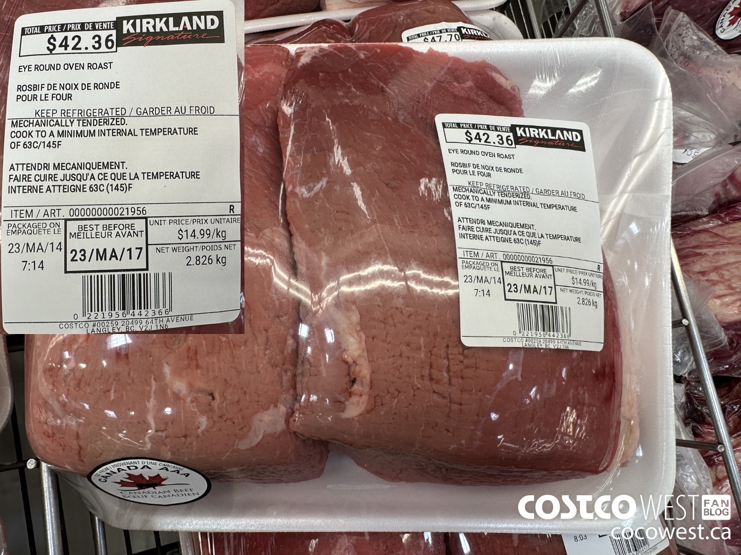 21956 EYE ROUND OVEN ROAST $14.99