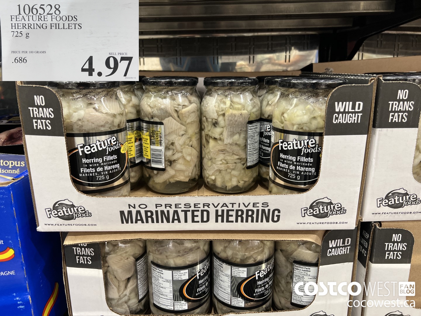 106528 FEATURE FOODS HERRING FILLETS 725 g $4.97