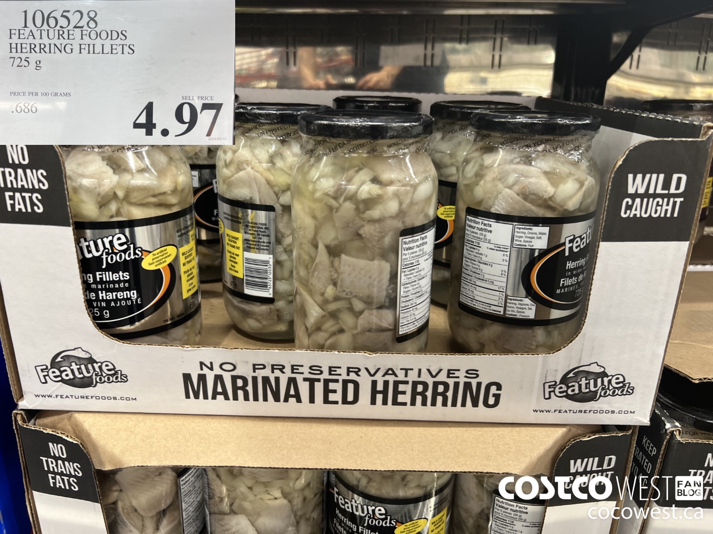 106528 FEATURE FOODS HERRING FILLETS 725 g $4.97