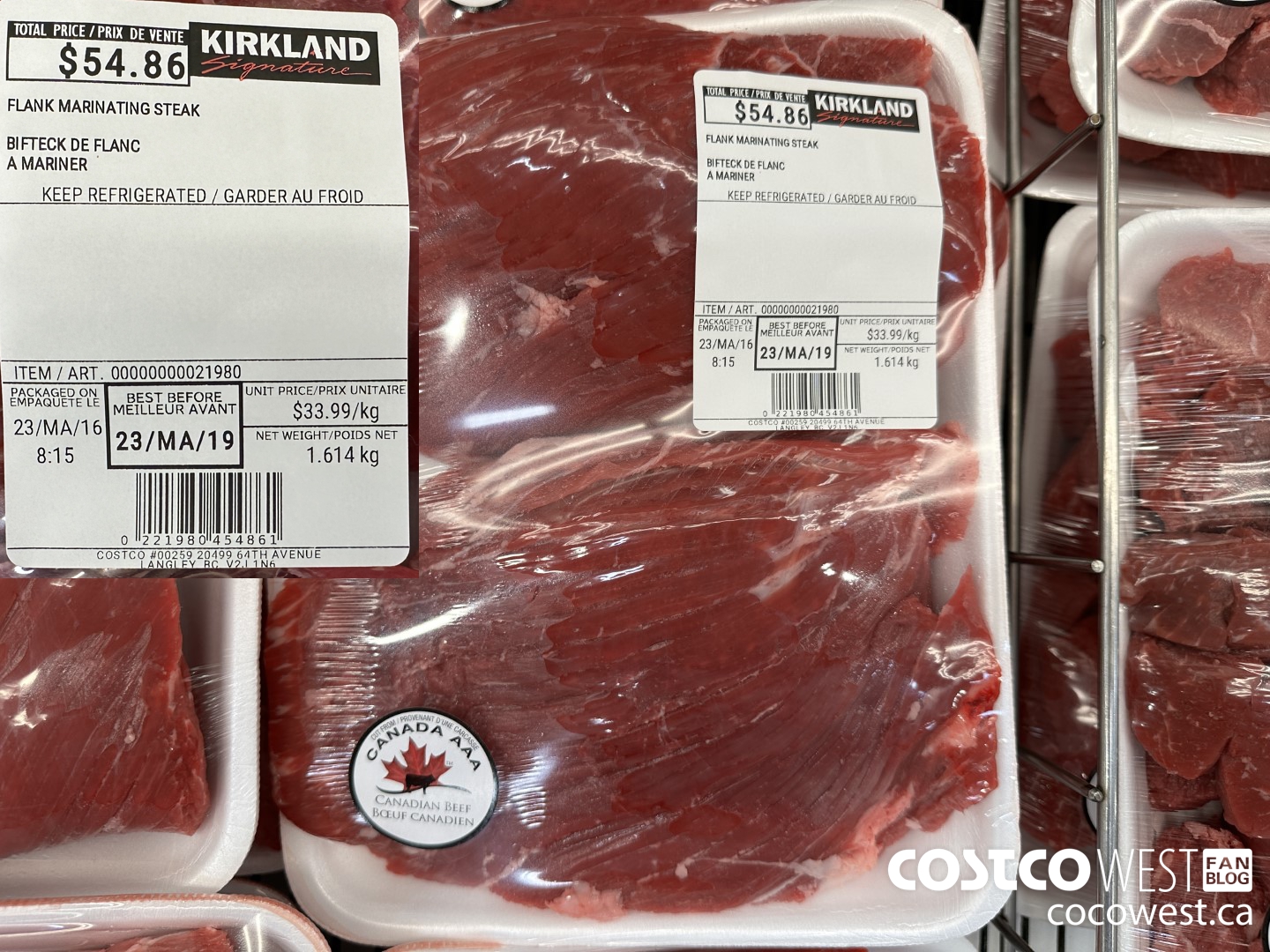 21980 FLANK MARINATING STEAK $33.99