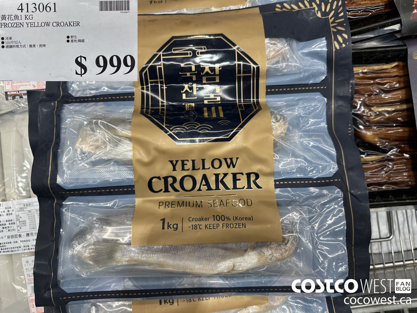 413061 FROZEN YELLOW CROAKER $999.00