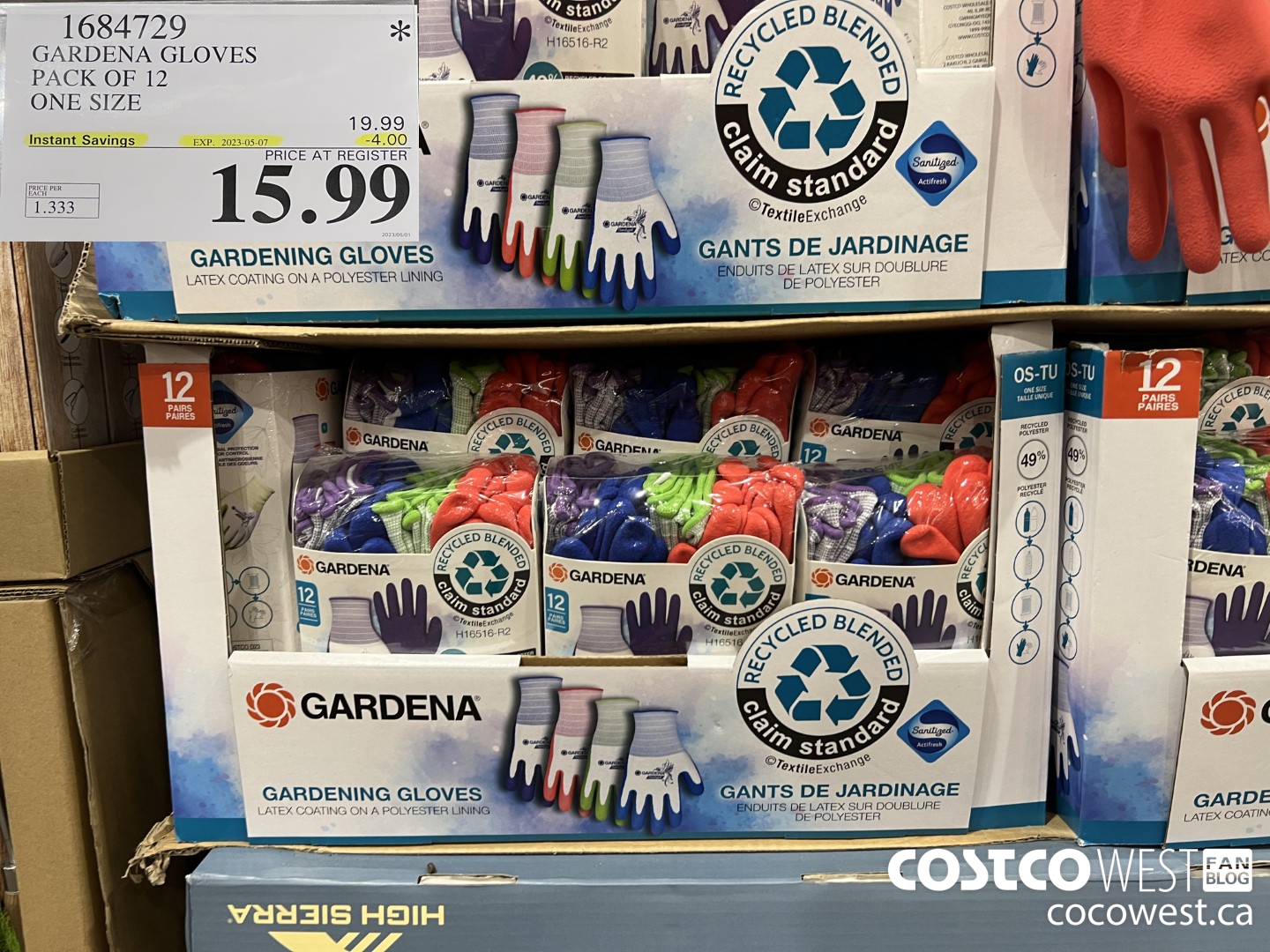 1684729 GARDENA GLOVES PACK OF 12 ONE SIZE ($4.00 INSTANT SAVINGS EXPIRES ON 2023-05-07) $15.99