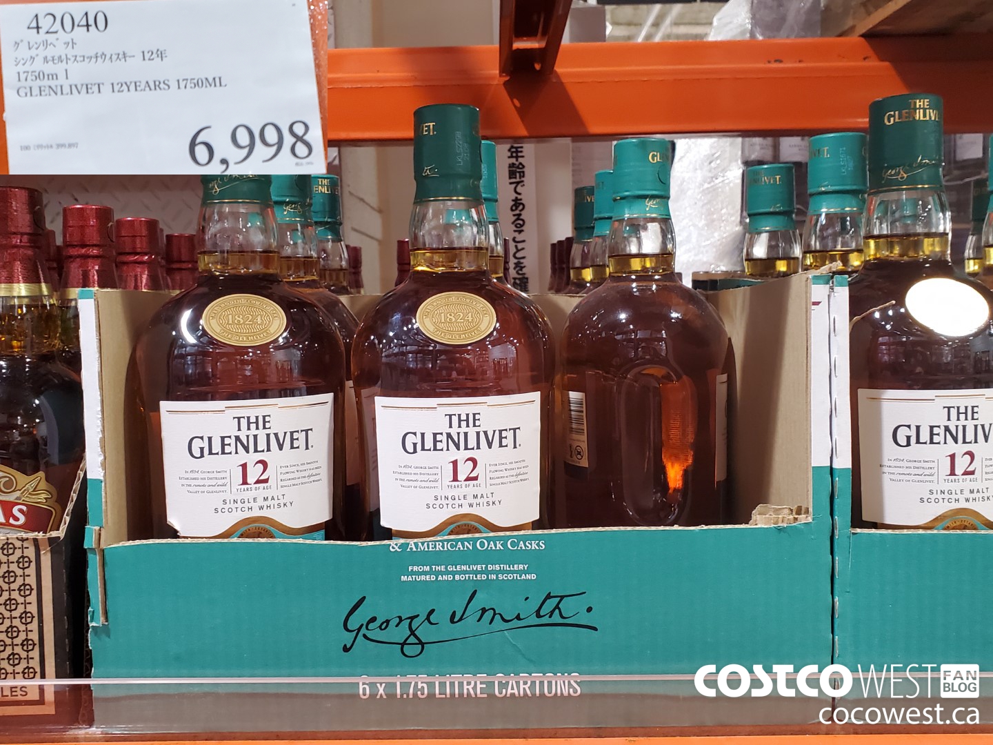 42040 GLENLIVET 12 YEARS 1750ML $6998.00