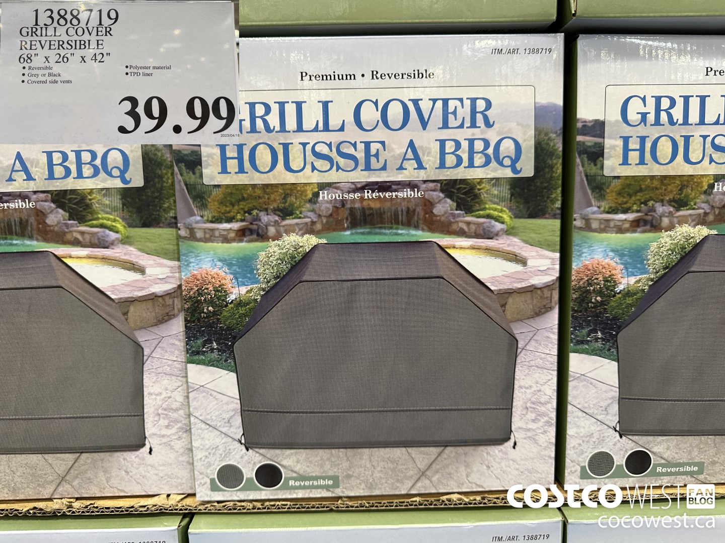 1388719 GRILL COVER REVERSIBLE 68