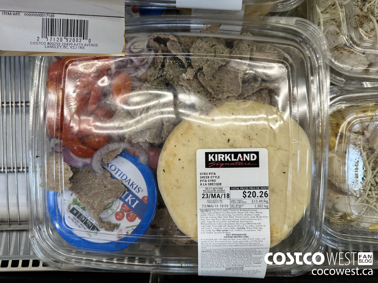 17120 GYRO PITA GREEK STYLE $13.49