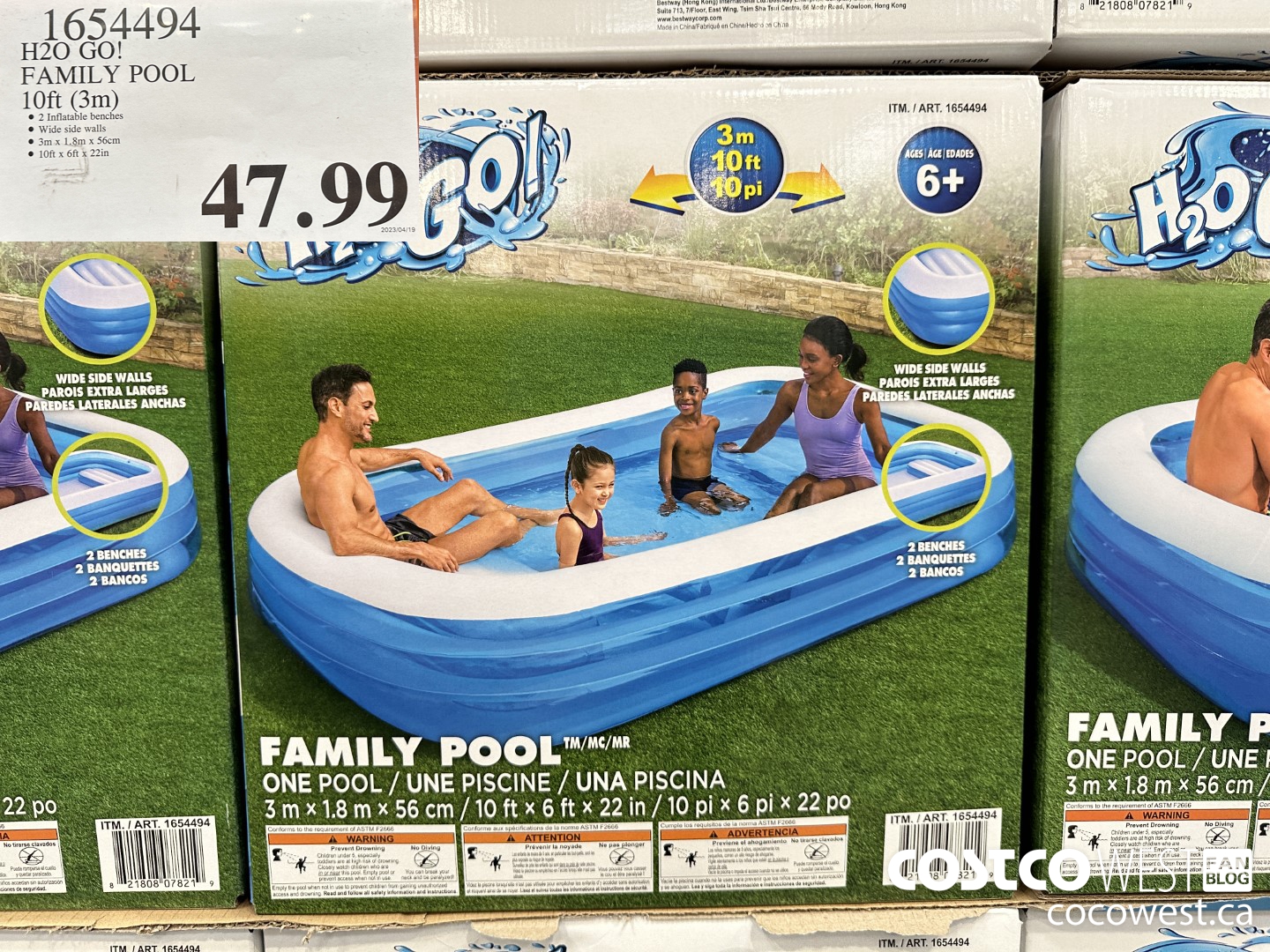 1654494 H20 GO! FAMILY POOL 10ft (3m) $47.99
