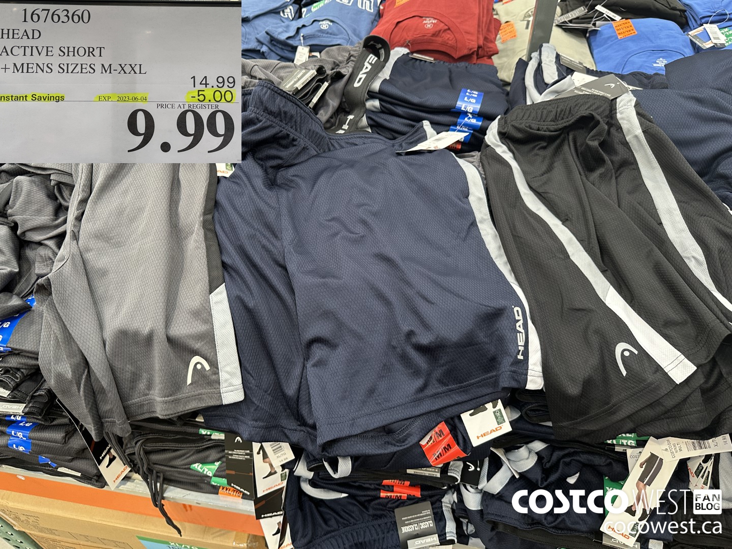 1676360 HEAD ACTIVE SHORT MENS SIZES S-XXL ($5.00 INSTANT SAVINGS EXPIRES ON 2023-06-04) $9.99