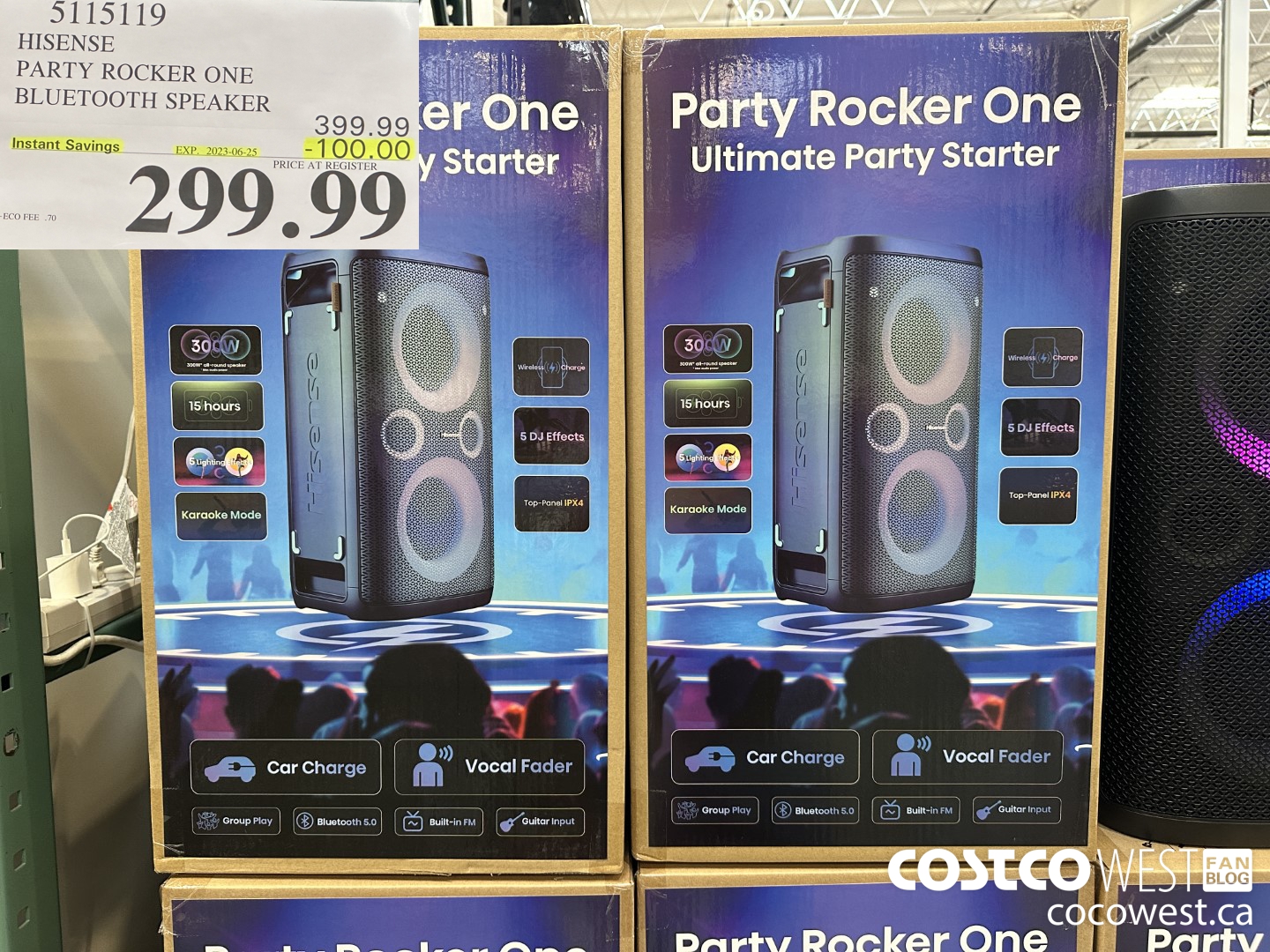 5115119 HISENSE PARTY ROCKER ONE BLUETOOTH SPEAKER ($100.00 INSTANT SAVINGS EXPIRES ON 2023-06-25) $299.99
