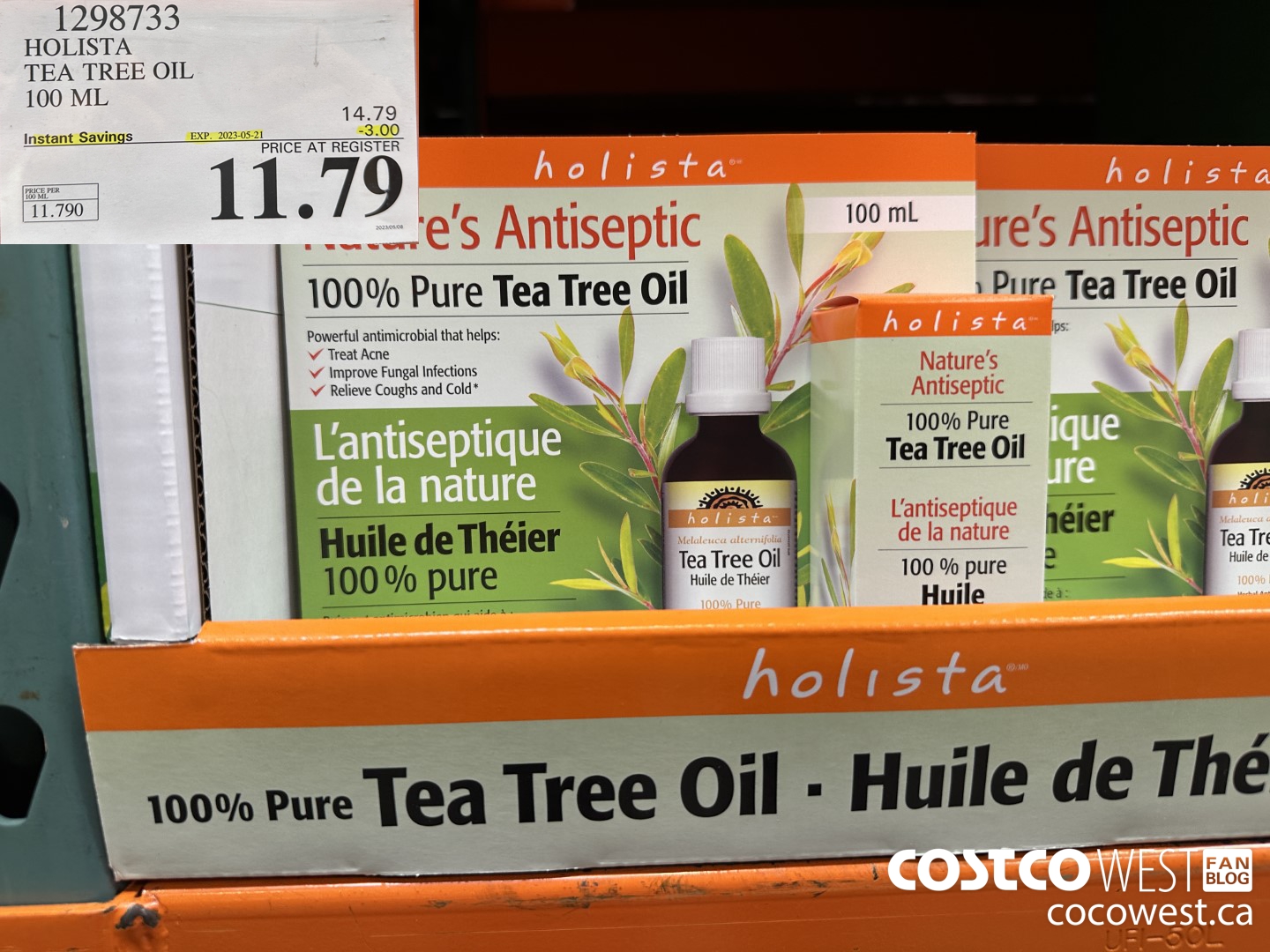 1298733 HOLISTA TEA TREE OIL 100 ML ($3.00 INSTANT SAVINGS EXPIRES ON 2023-05-21) $11.79
