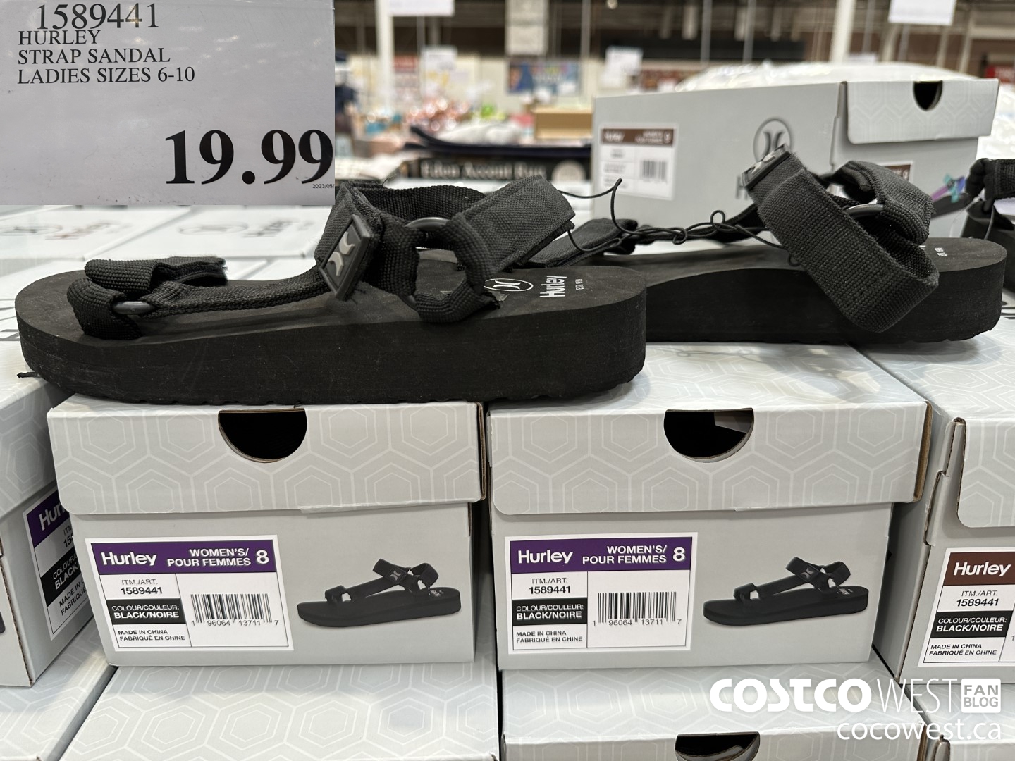 1589441 HURLEY STRAP SANDAL LADIES SIZES 6-10 $19.99