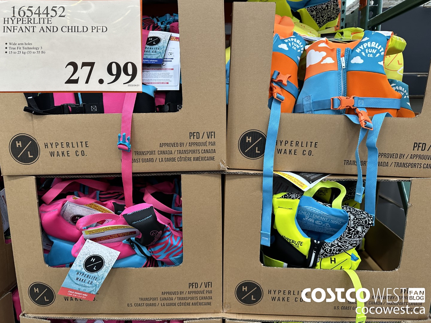 1654452 HYPERLITE INFANT AND CHILD PFD $27.99