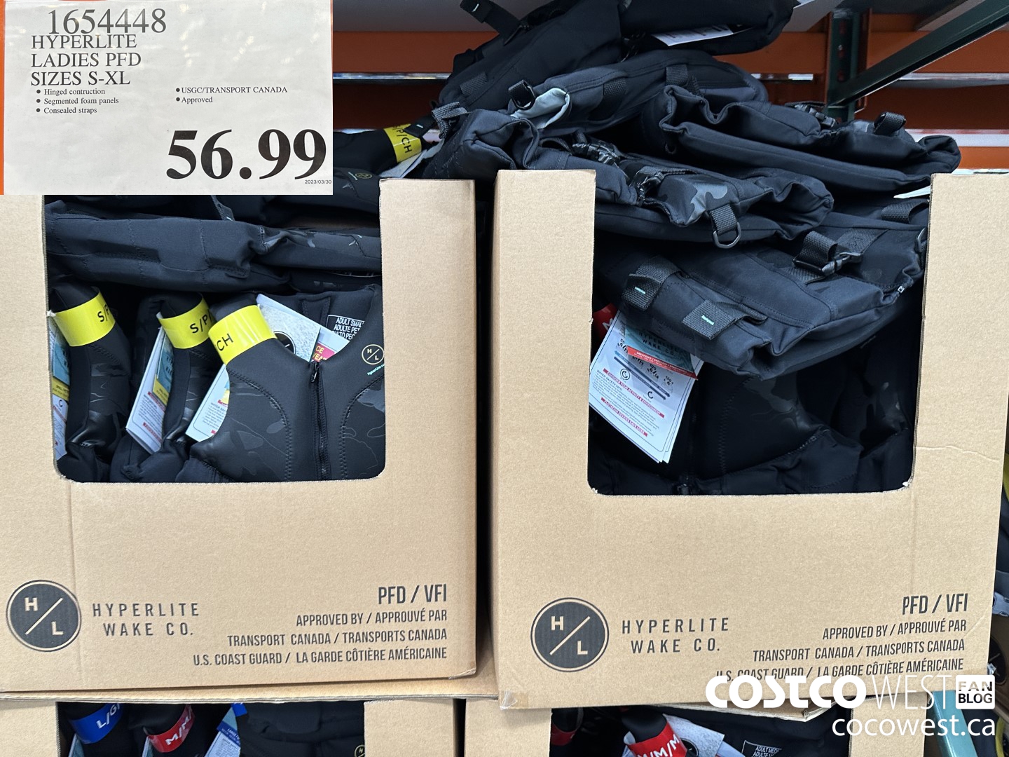 1654448 HYPERLITE LADIES PFD SIZES S-XL $56.99