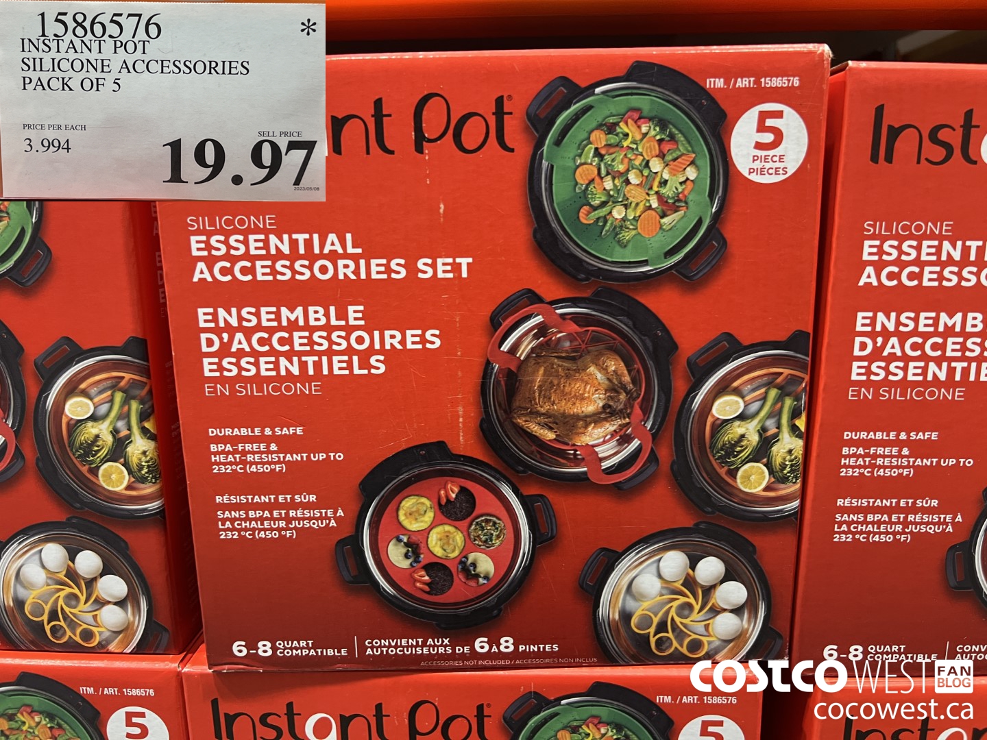 1586576 INTANT POT SILICONE ACCESSORIES PACK OF 5 $19.97