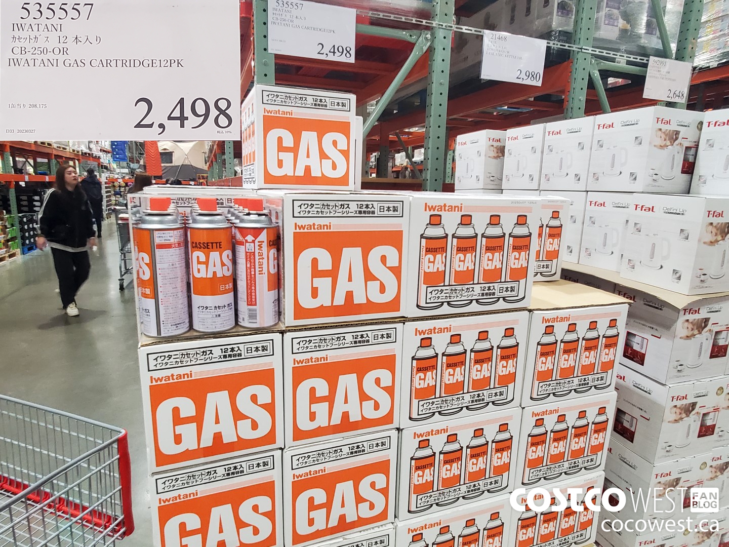 535557 IWATANI GAS CARTRIDGE 12PK CB-250-OR $2498.00