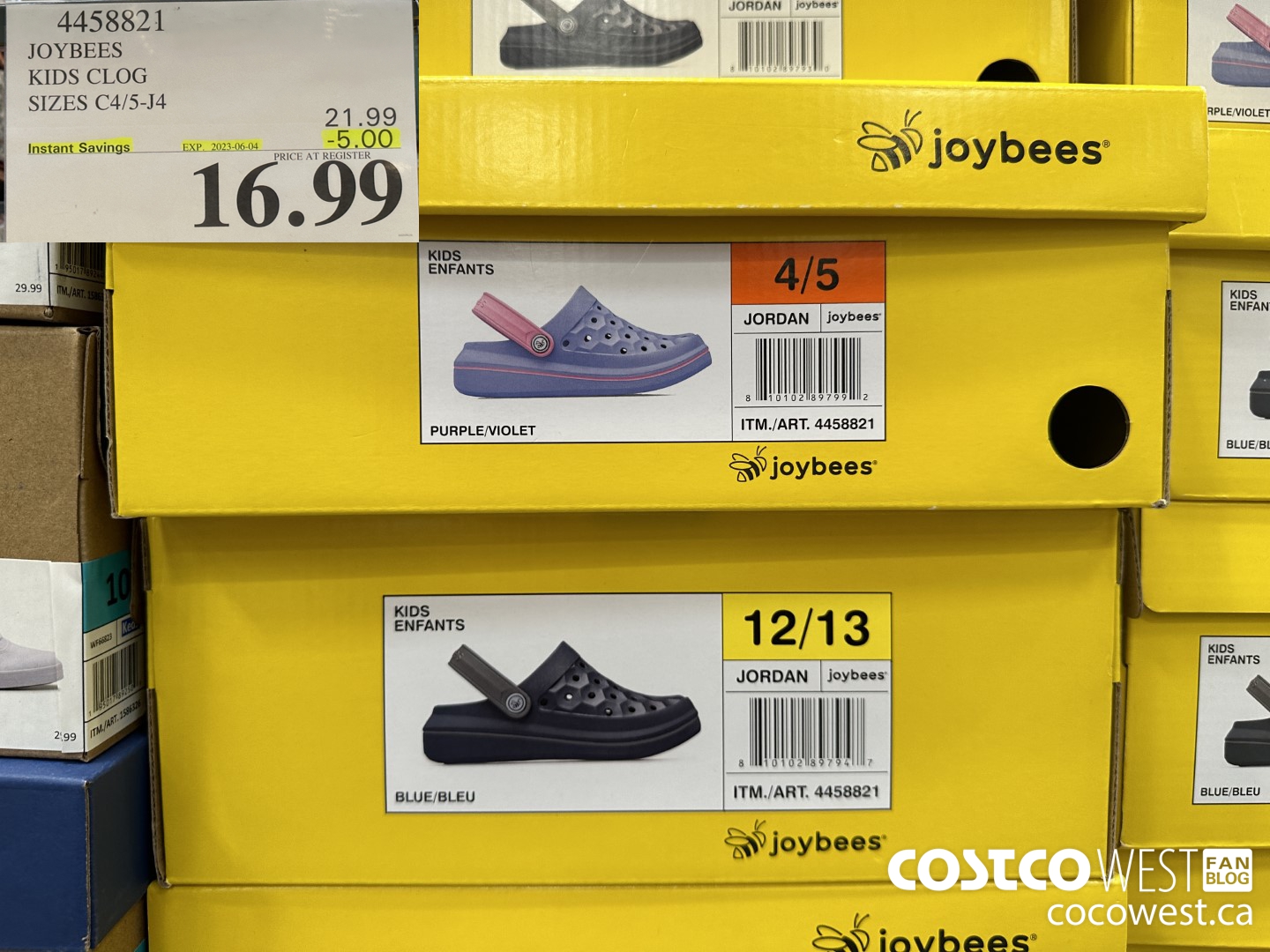 4458821 JOYBEES KIDS CLOG SIZES C4/5-J4 ($5.00 INSTANT SAVINGS EXPIRES ON 2023-06-04) $16.99