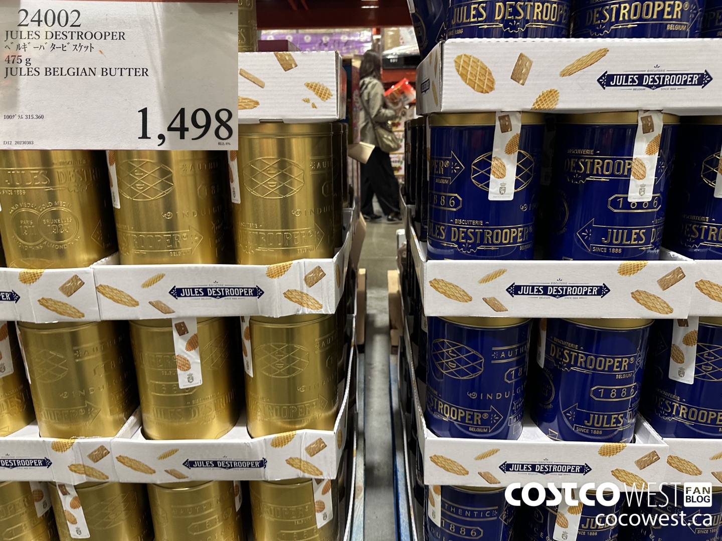 24002 JULES DESTROOPER BELGIAN BUTTER 475G $1498.00