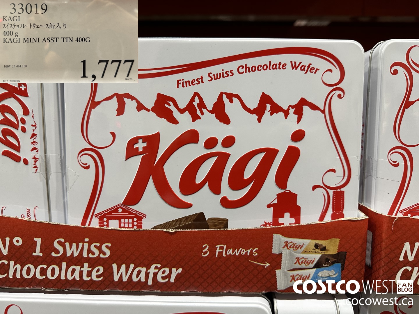 33019 KAGI MINI ASST TIN 400G $1777.00